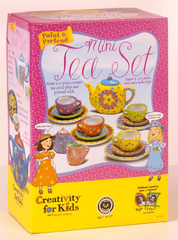 paint and pretend tea set