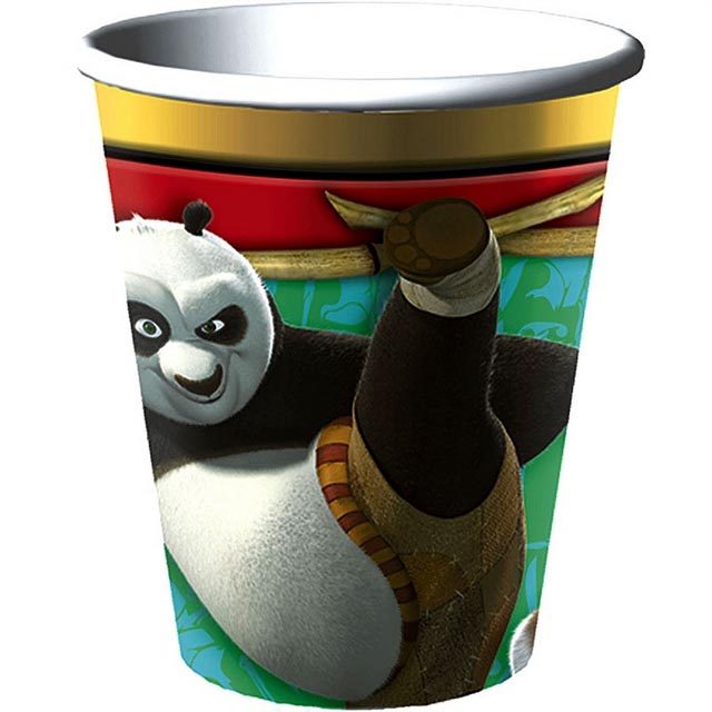 5x ~ Birthday Party favor Supplies Plastic KUNG FU PANDA 3 REUSABLE CUPS 