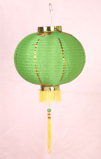 Decorative Round Lantern with Gold Trimmings Arts Crafts