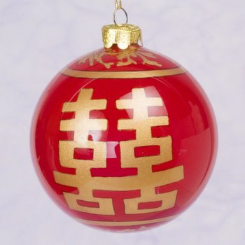 red glass ornament with gold character home d 233 cor red glass ornament with gold character home d 233 cor