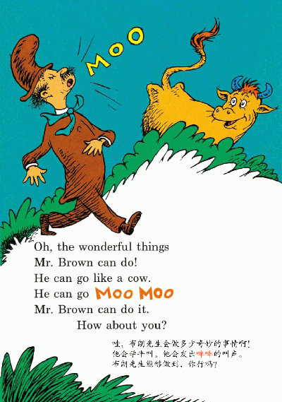 Dr. Seuss: Mr. Brown Can Moo! Can You? | Chinese Books | Story Books ...
