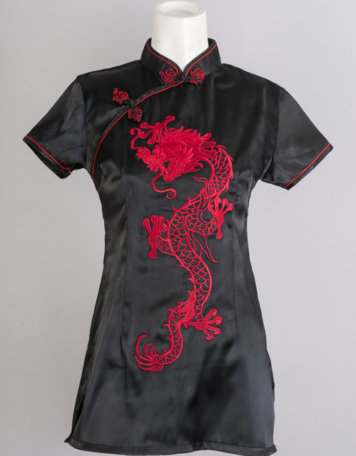 red chinese dragon shirt