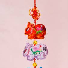 Rabbit Embroidery Wall Hanging | Arts &amp; Crafts | Chinese New Year | New