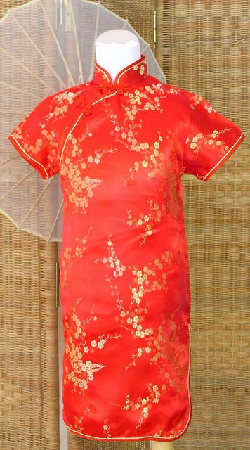 Mandarin Dress - Red | Chinese Apparel | Kids | Dresses & Skirts